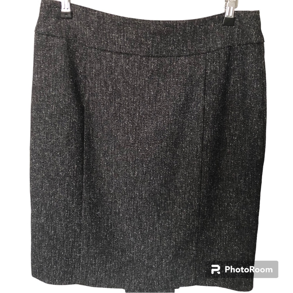 New York & Co. business causal dark gray tweed pencil skirt